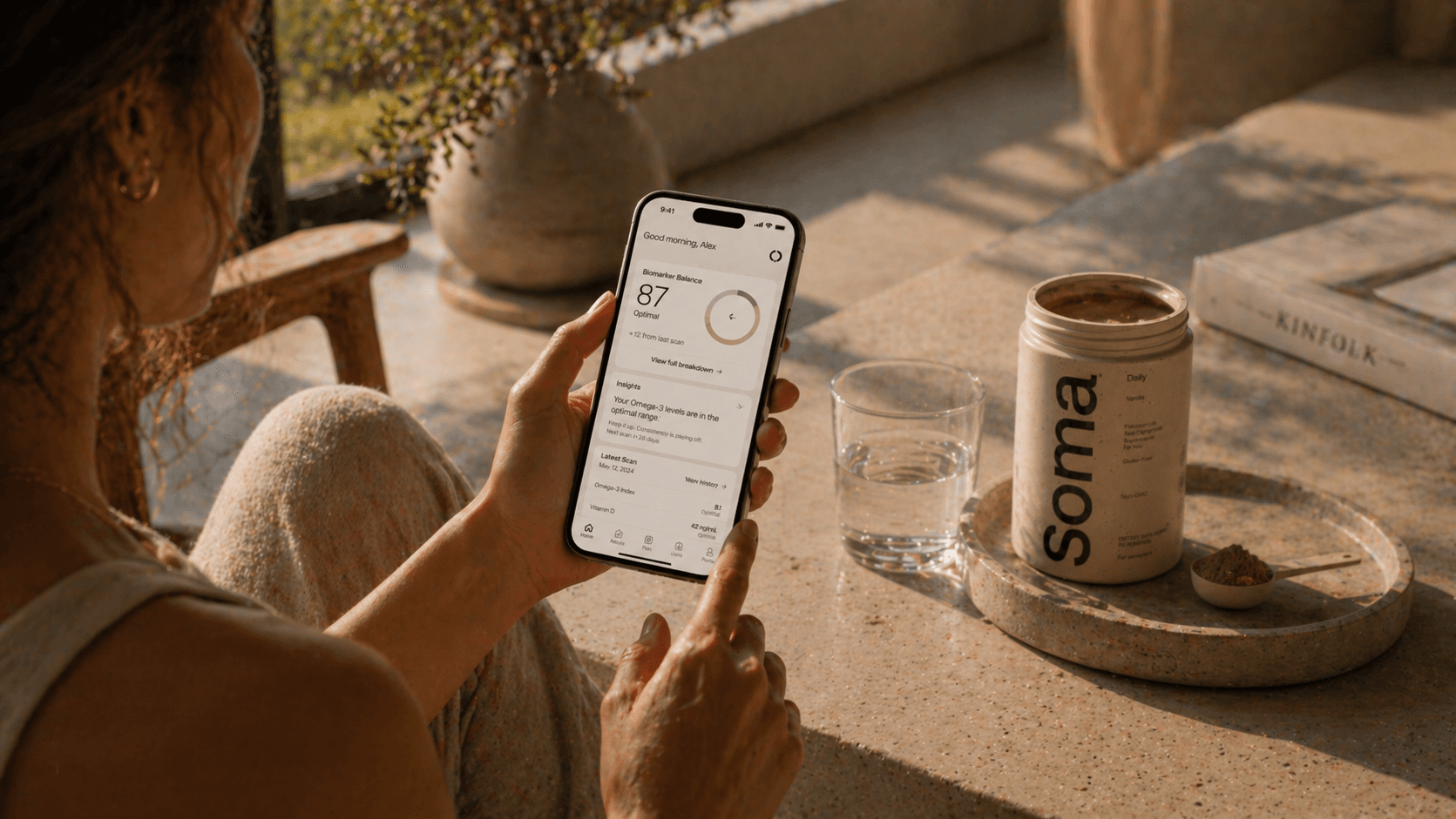 Soma app in use